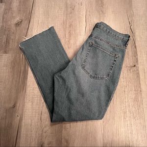Everlane raw hem denim crop jeans size 28